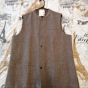 NWT FabIndia Nehru Jacket Wool Twead Size 42